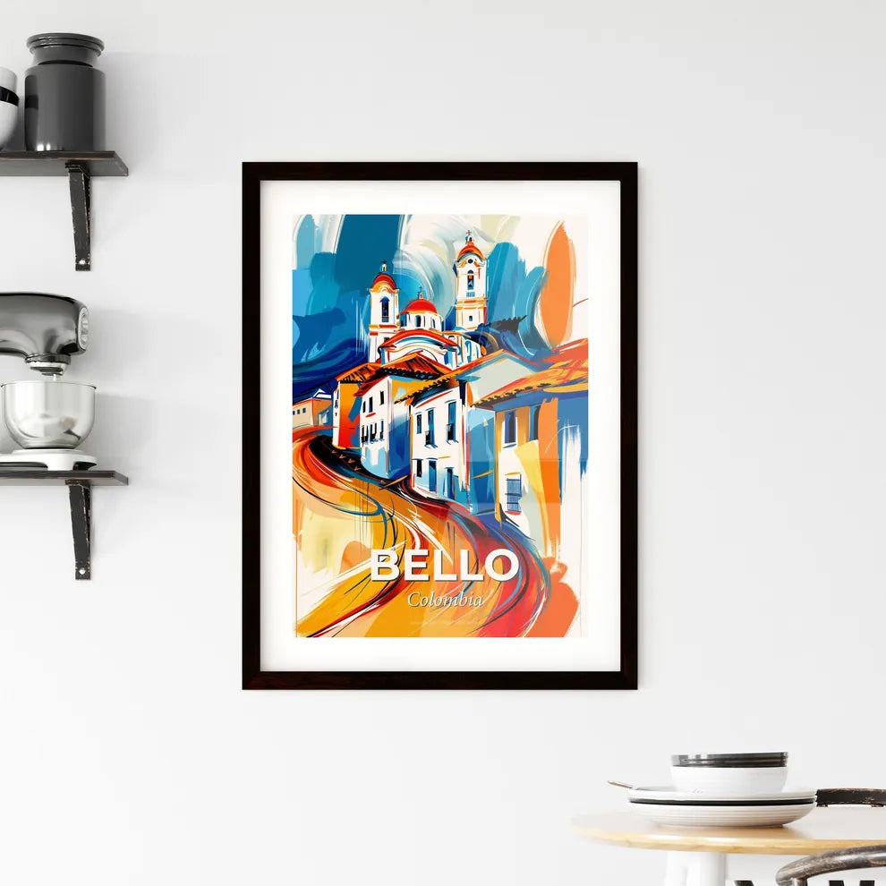 Vibrant Bello, Colombia Framed Print