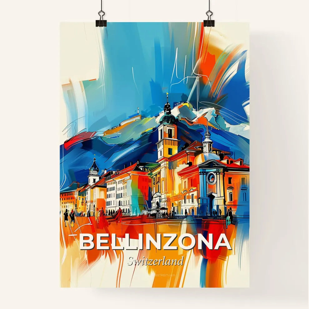 Vibrant Bellinzona, Switzerland Poster