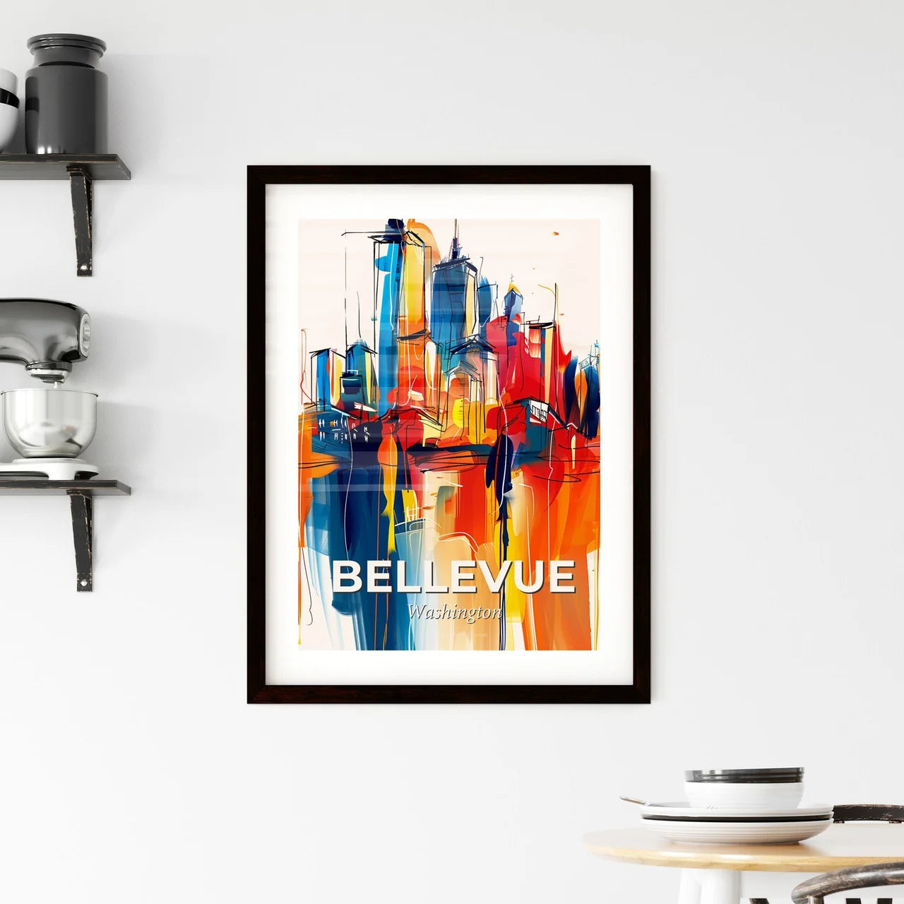 Vibrant Bellevue, Washington Framed Print