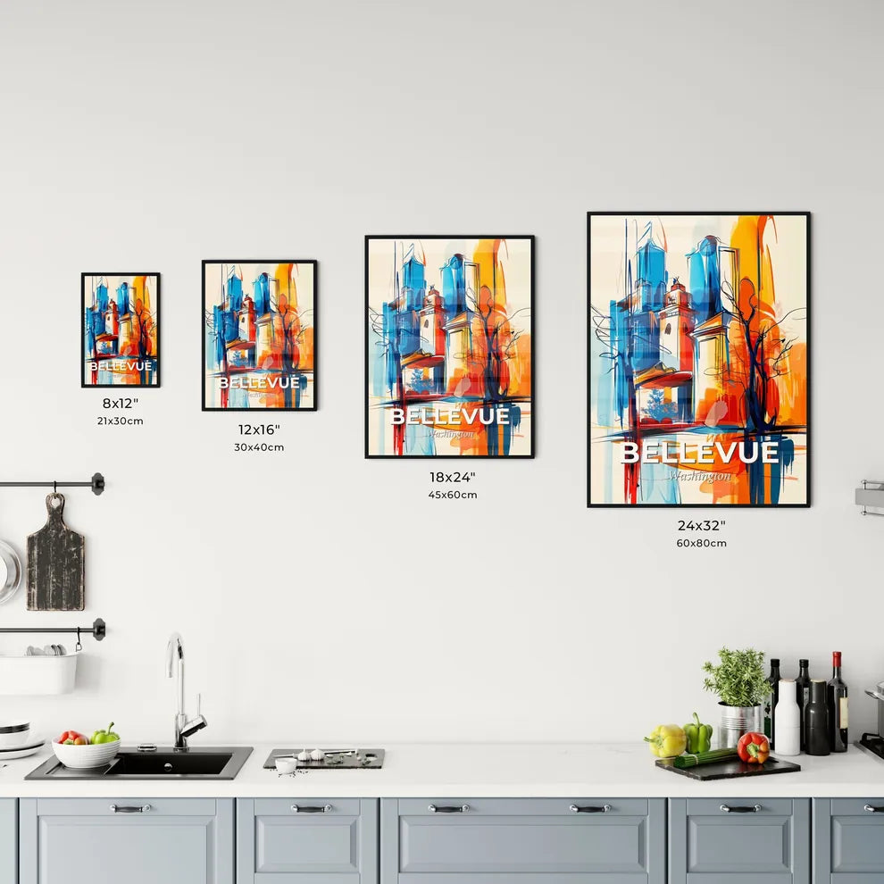 Vibrant Bellevue, Washington Kitchen Art