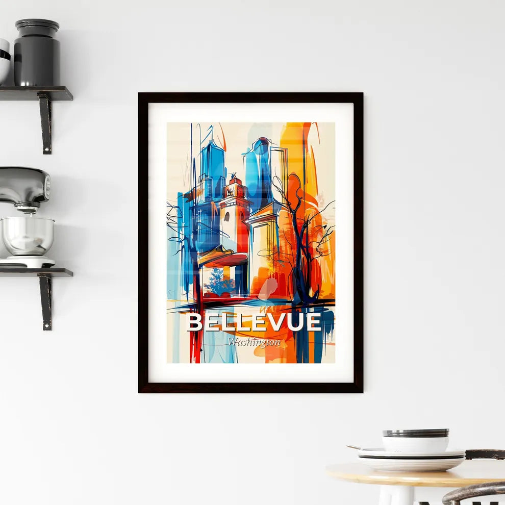 Vibrant Bellevue, Washington Framed Print