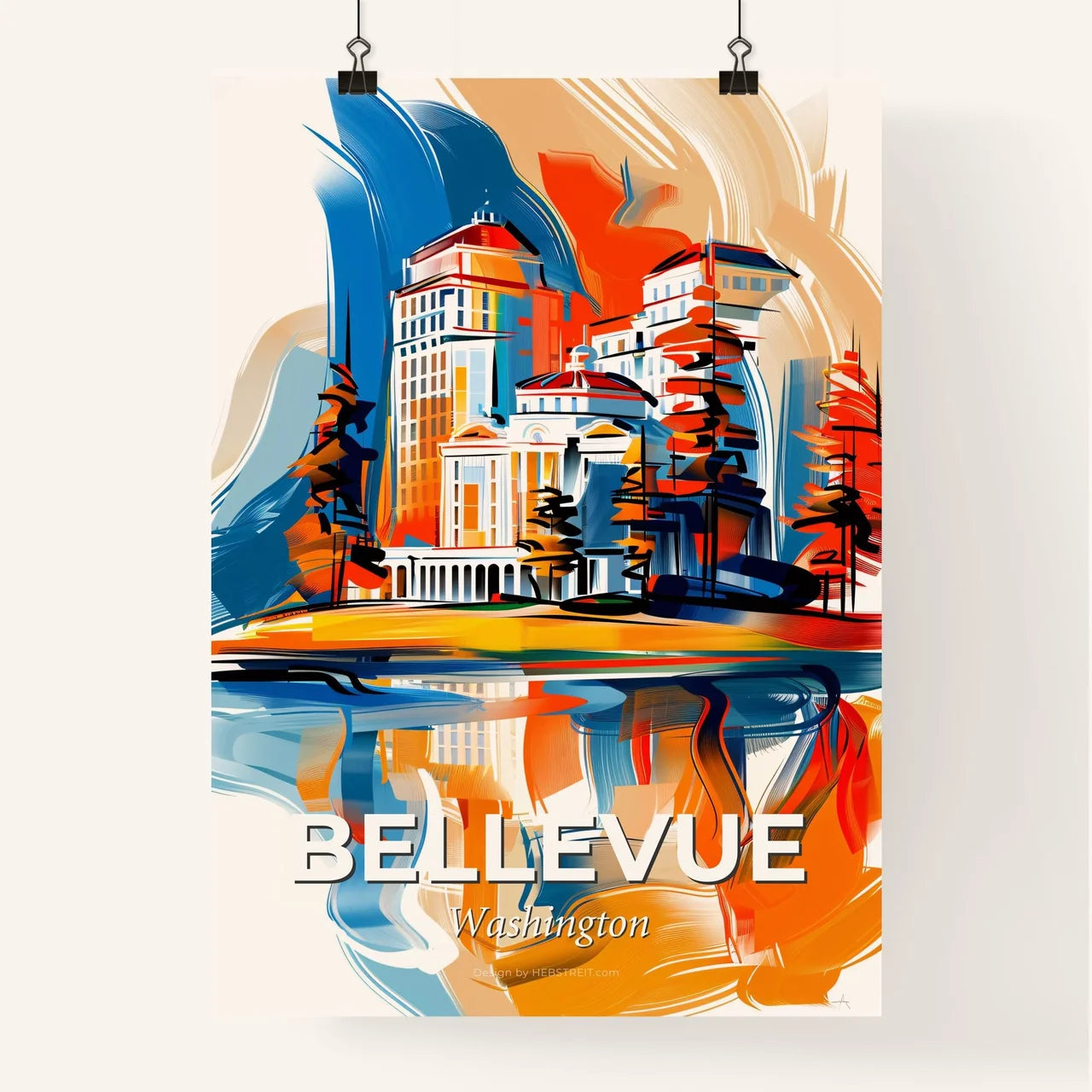 Vibrant Bellevue, Washington Poster