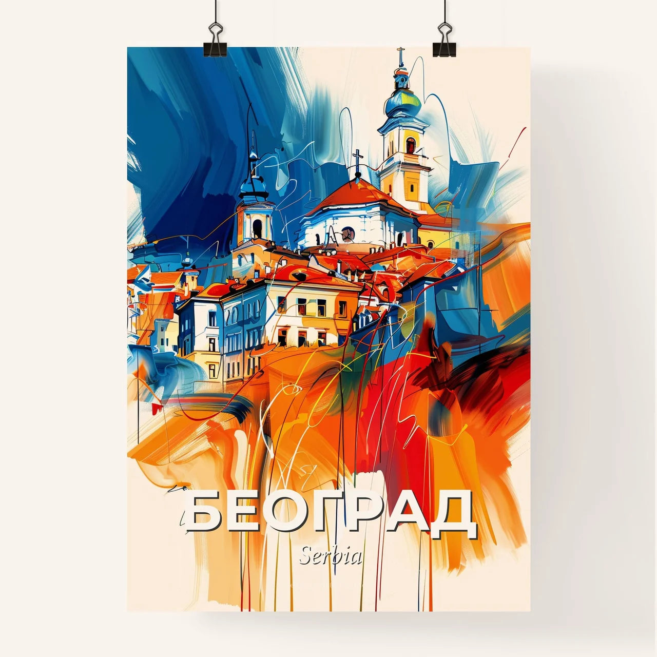 Vibrant Београд, Serbia Poster