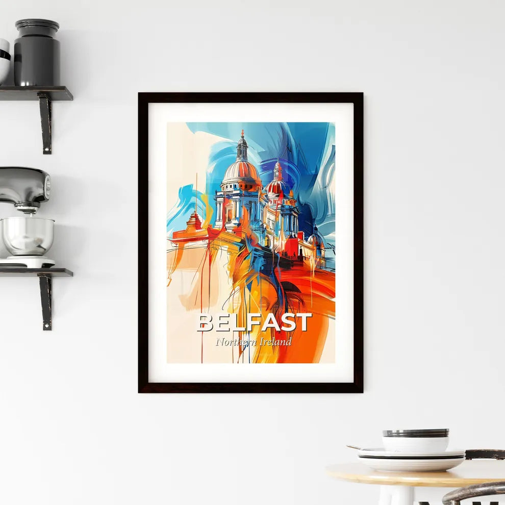 Vibrant Belfast, Northern Ireland Framed Print