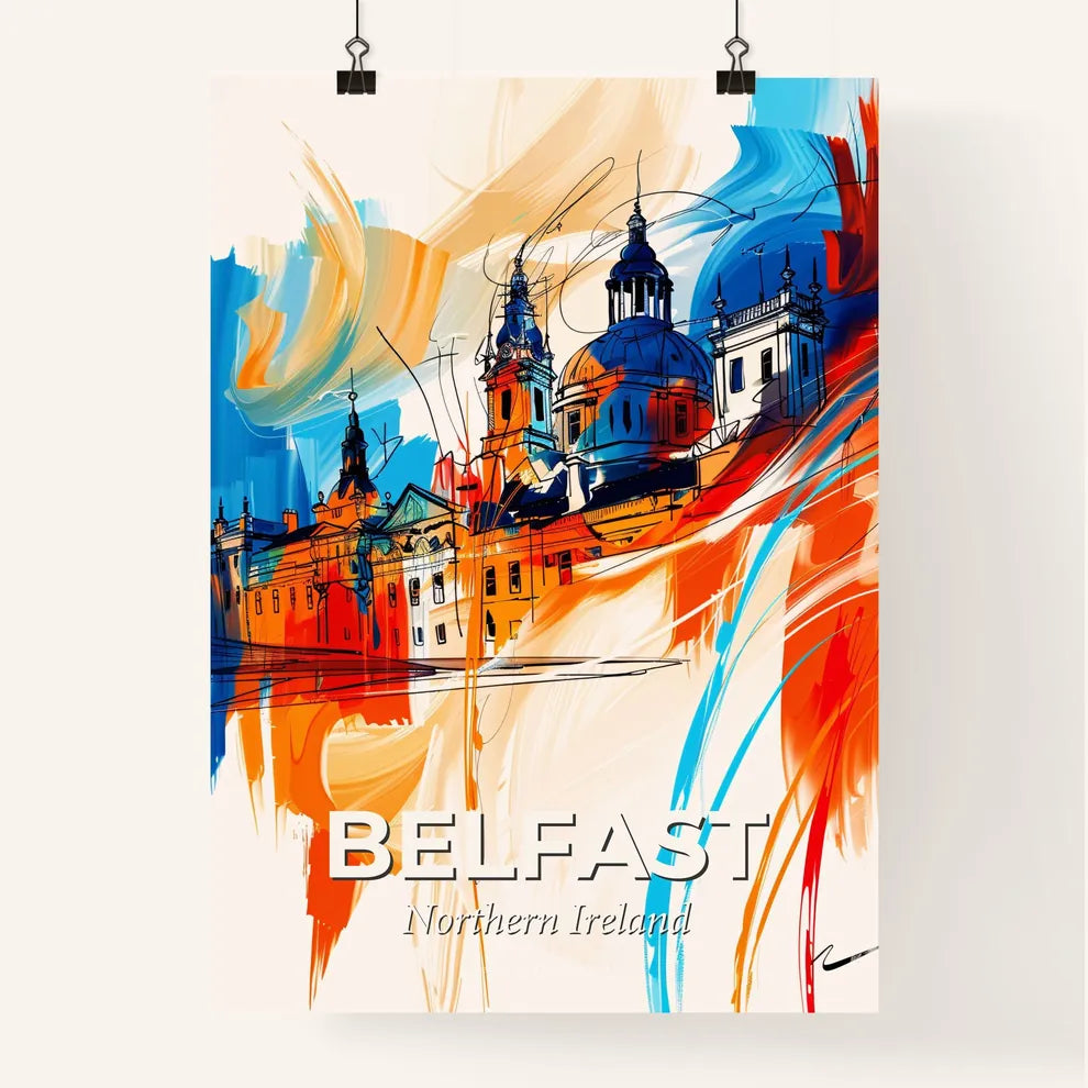 Vibrant Belfast, Northern Ireland Poster