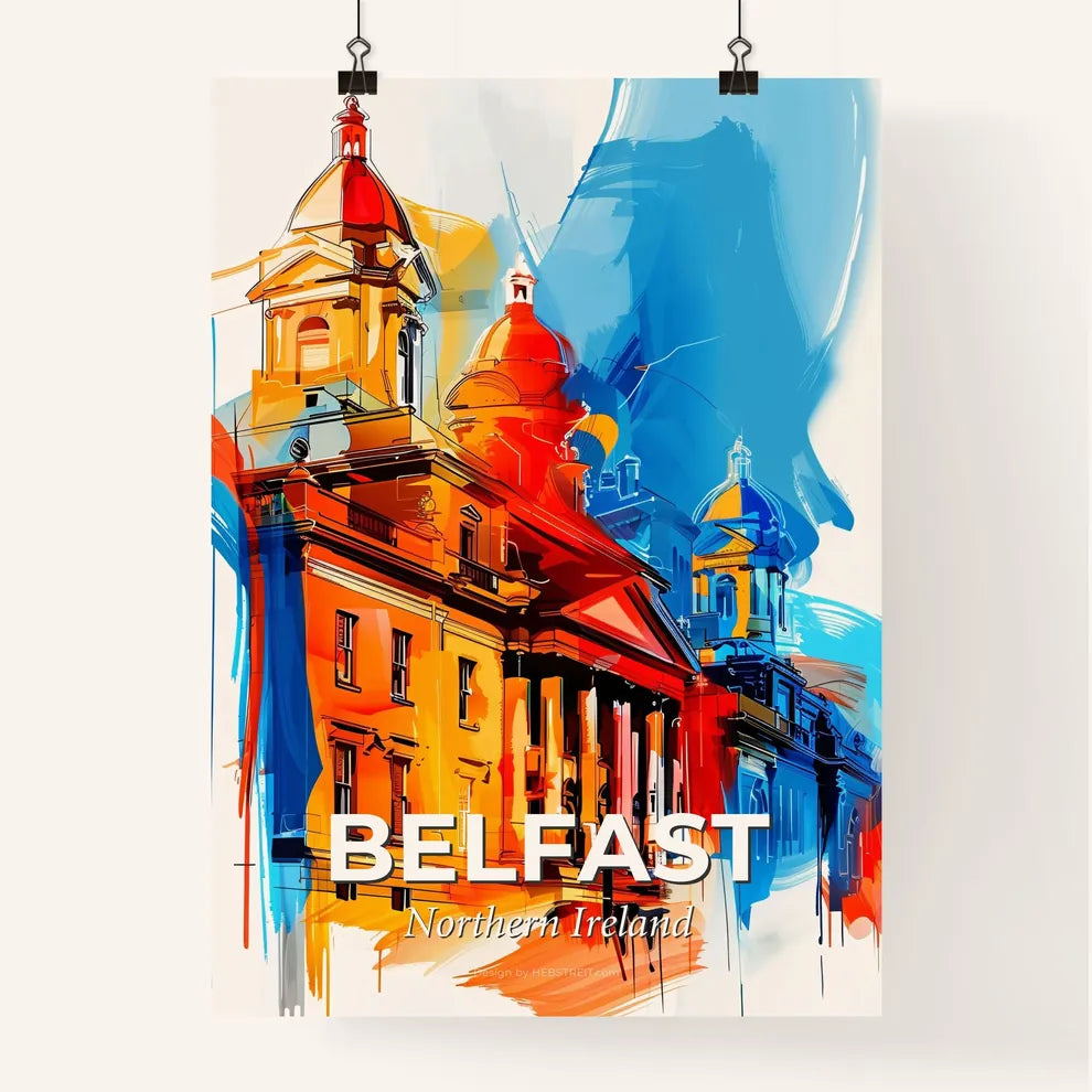 Vibrant Belfast, Northern Ireland Poster