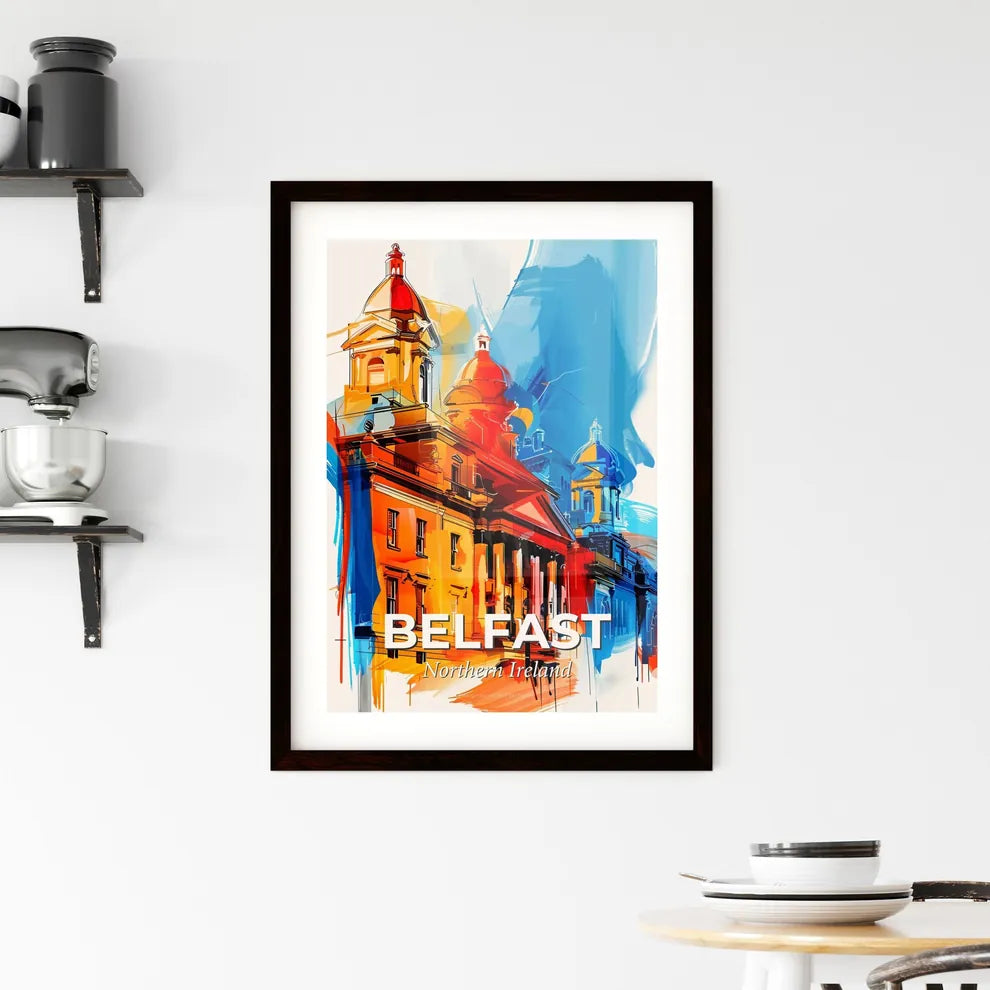 Vibrant Belfast, Northern Ireland Framed Print