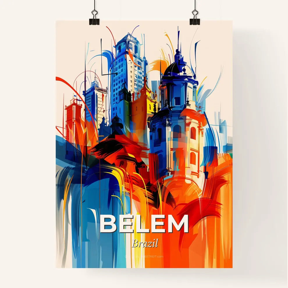 Vibrant Belem, Brazil Poster