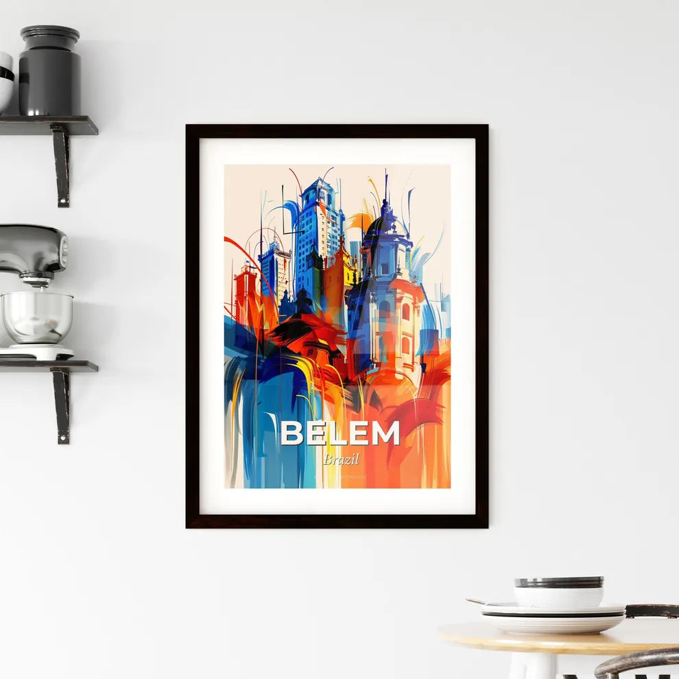 Vibrant Belem, Brazil Framed Print
