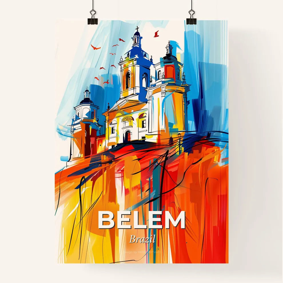 Vibrant Belem, Brazil Poster