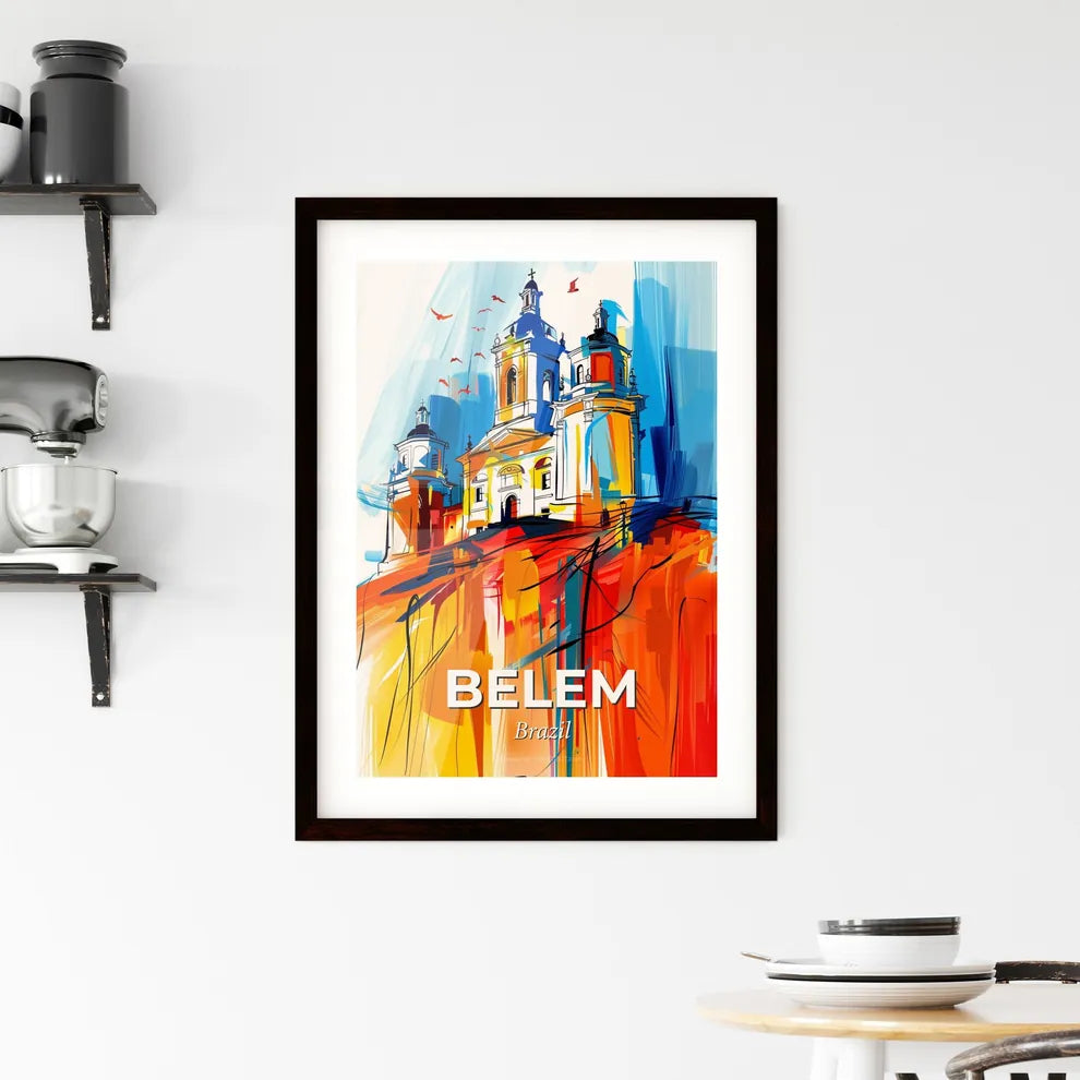 Vibrant Belem, Brazil Framed Print
