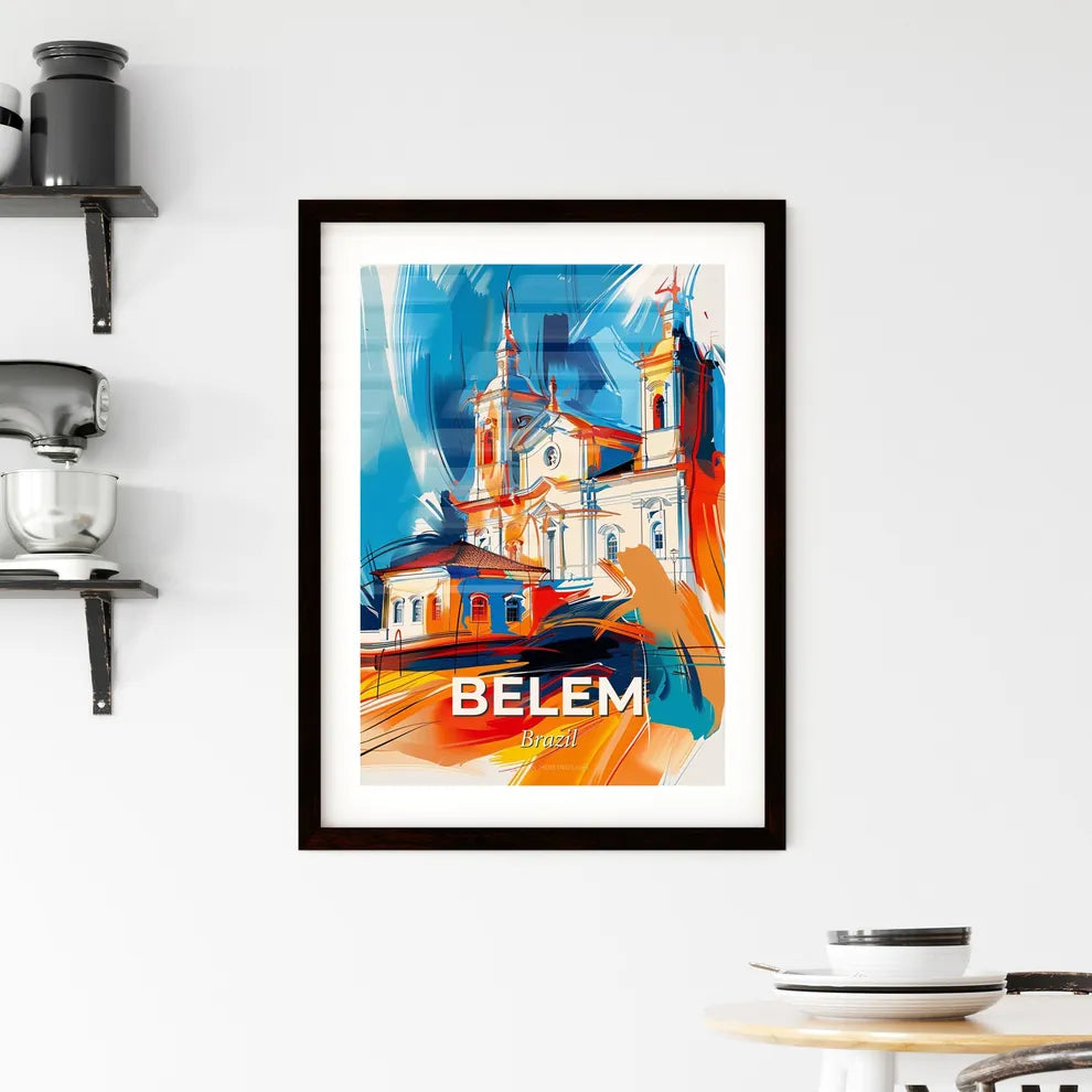 Vibrant Belem, Brazil Framed Print