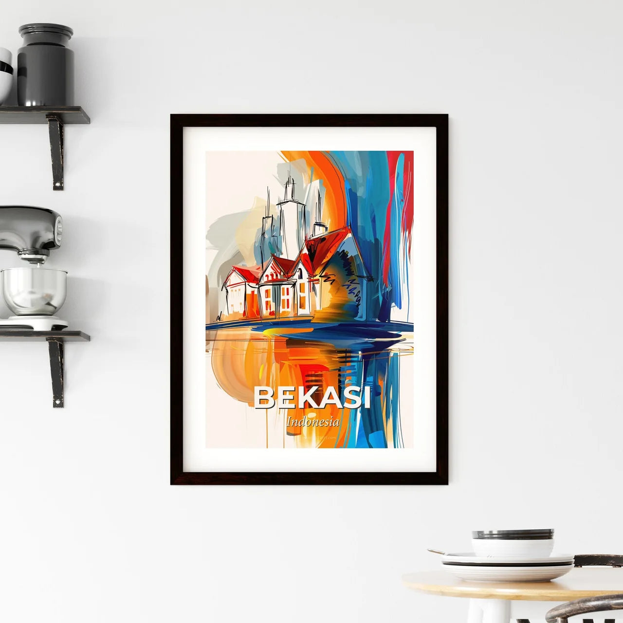 Vibrant Bekasi, Indonesia Framed Print
