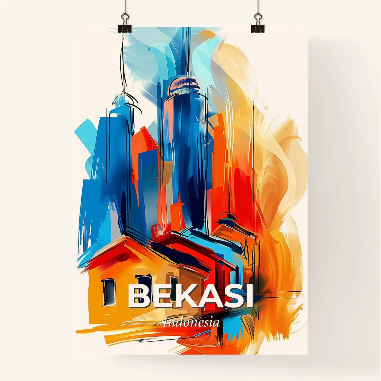 Vibrant Bekasi, Indonesia Poster
