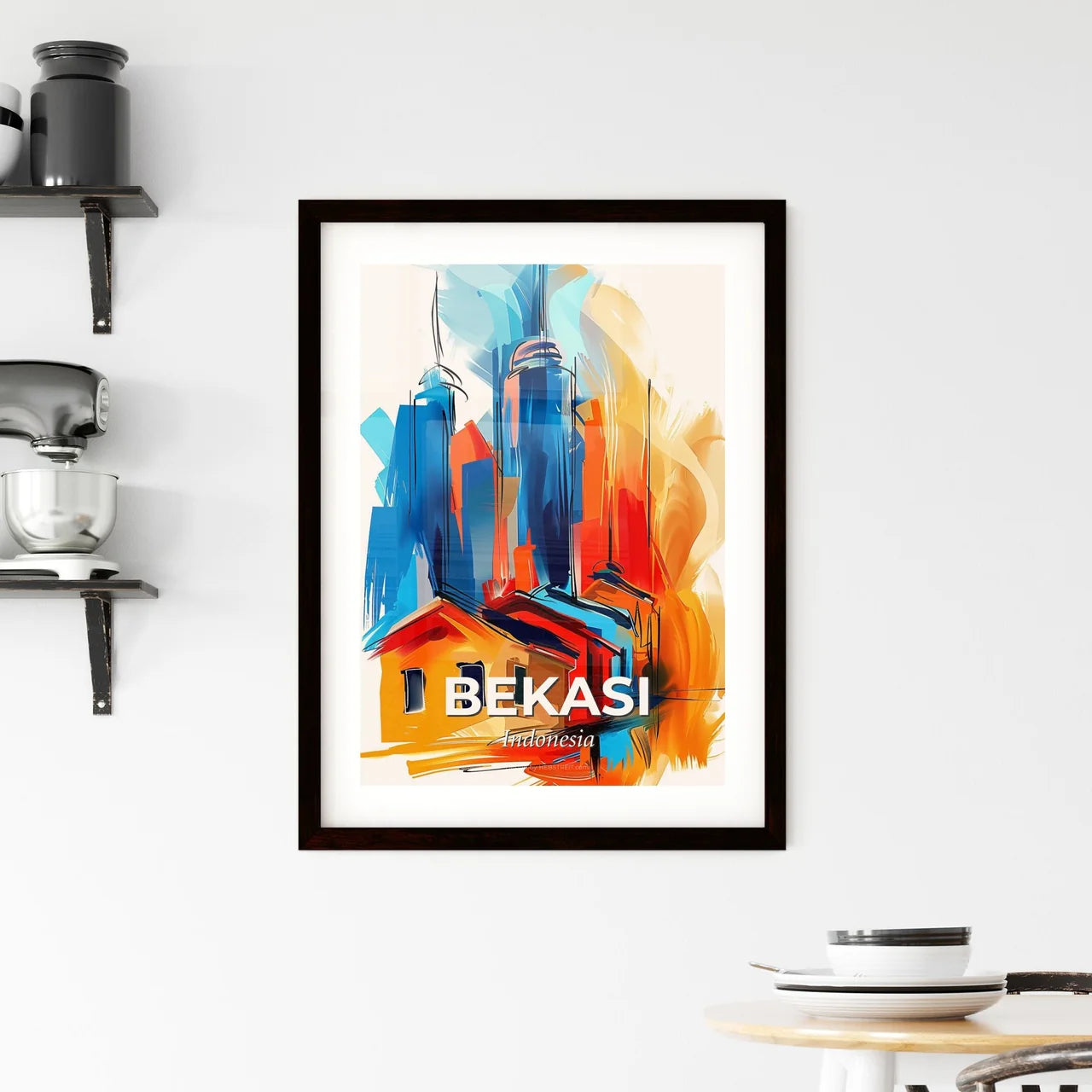 Vibrant Bekasi, Indonesia Framed Print
