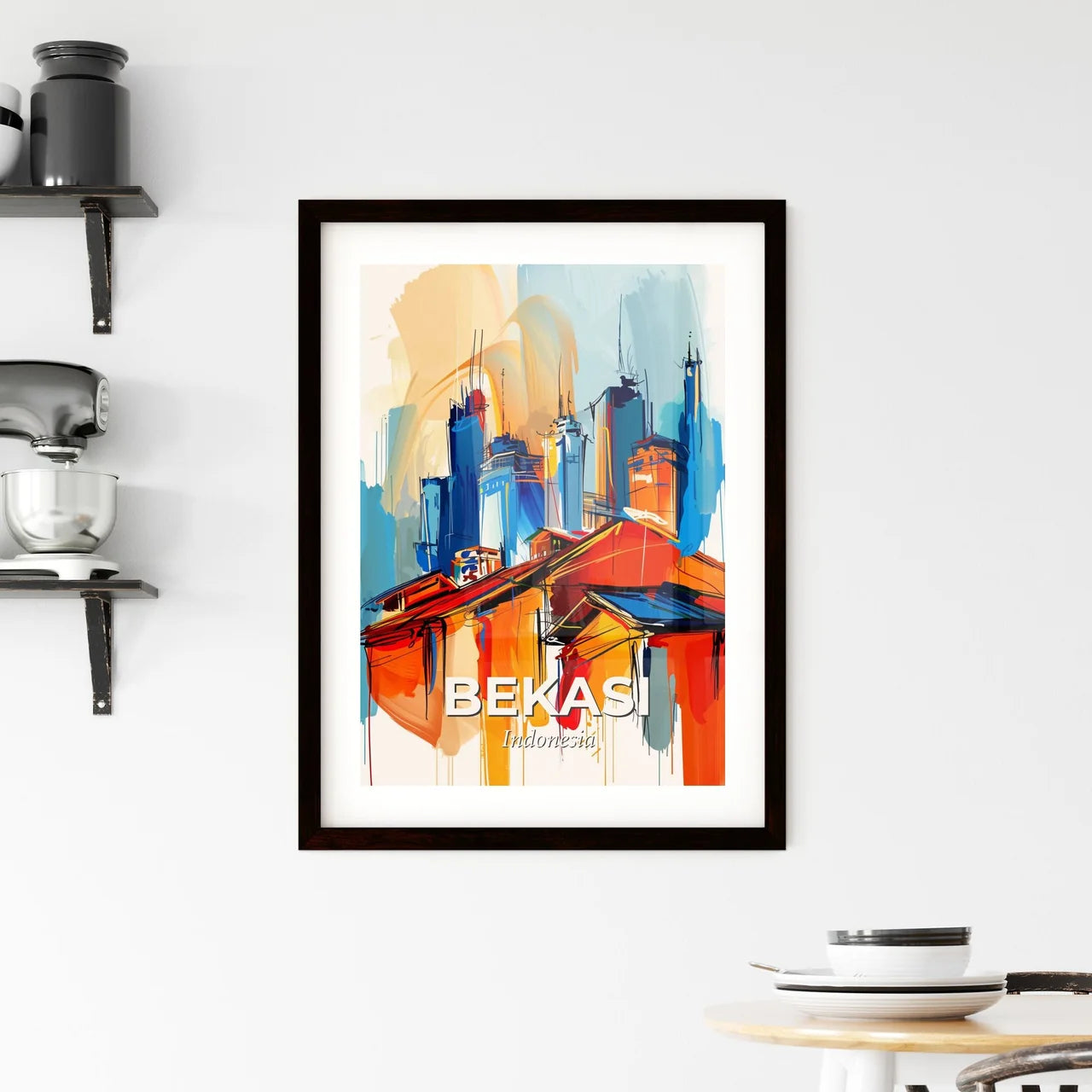 Vibrant Bekasi, Indonesia Framed Print