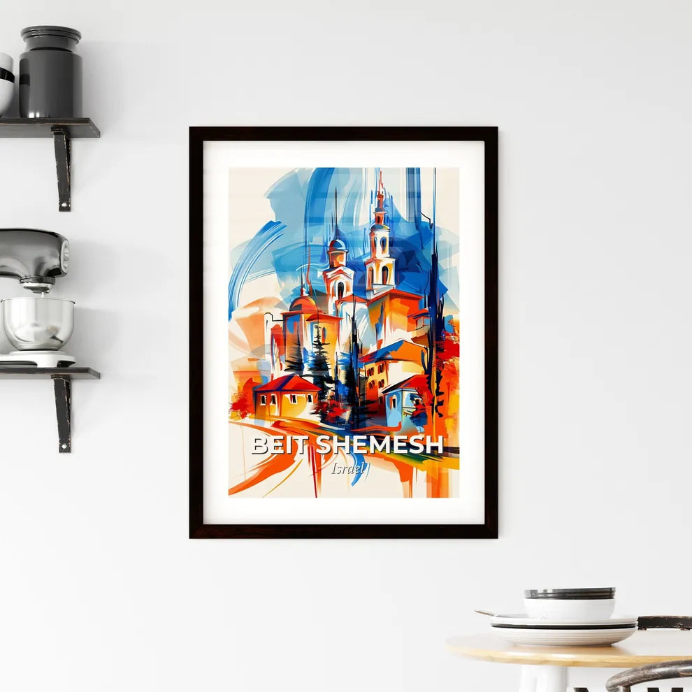 Vibrant Beit Shemesh, Israel Framed Print