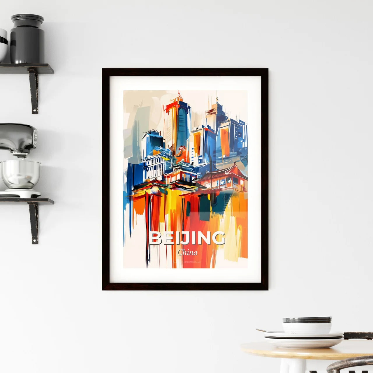 Vibrant Beijing, China Framed Print
