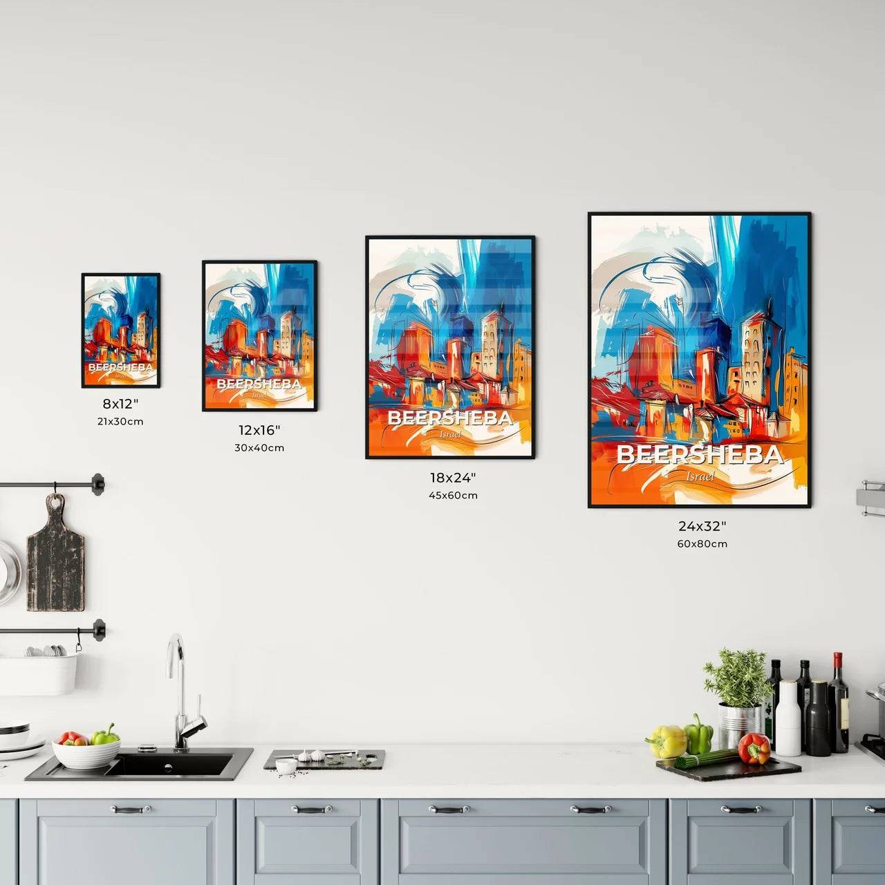 Vibrant Beersheba, Israel Kitchen Art