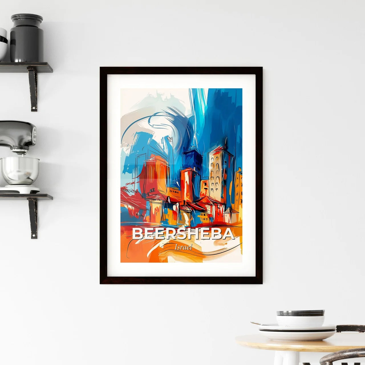 Vibrant Beersheba, Israel Framed Print