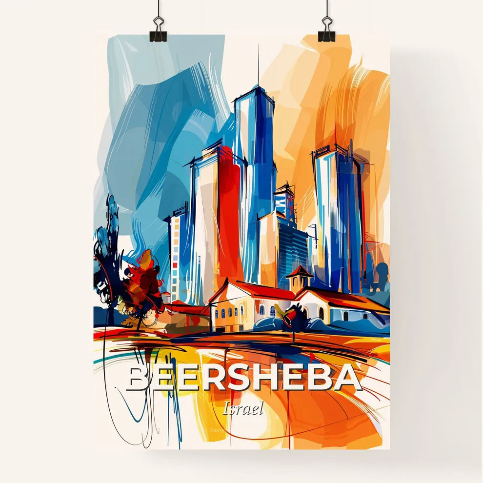 Vibrant Beersheba, Israel Poster