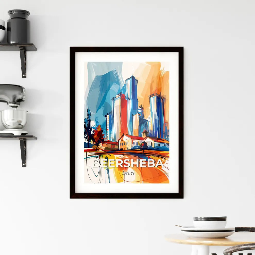 Vibrant Beersheba, Israel Framed Print