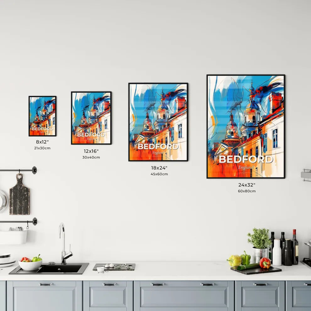 Vibrant Bedford, England Kitchen Art
