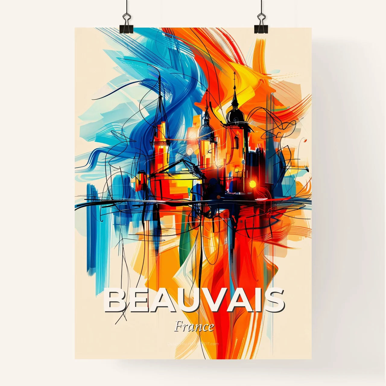 Vibrant Beauvais, France Poster