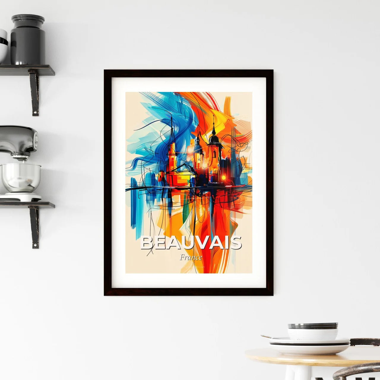 Vibrant Beauvais, France Framed Print