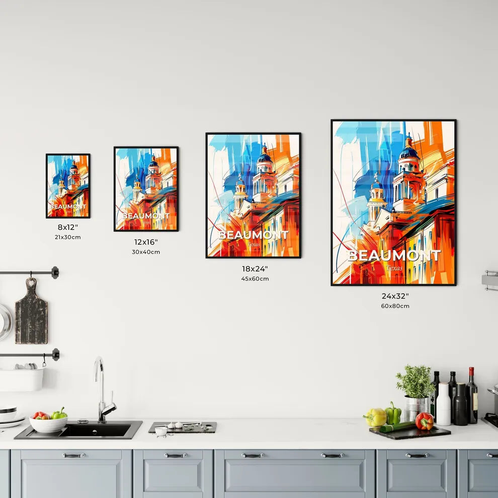 Vibrant Beaumont, Texas Kitchen Art