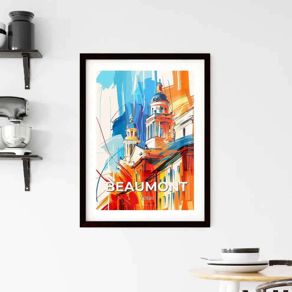 Vibrant Beaumont, Texas Framed Print