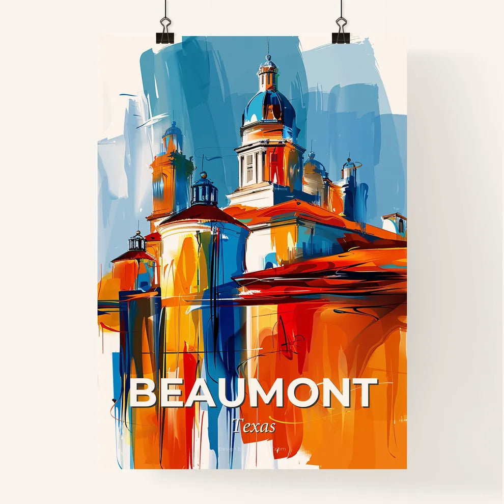 Vibrant Beaumont, Texas Poster