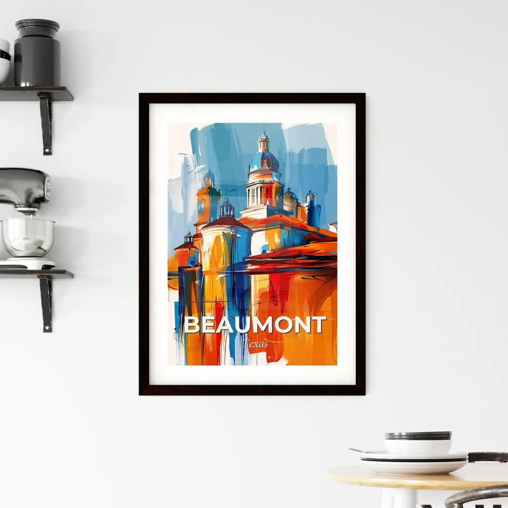 Vibrant Beaumont, Texas Framed Print
