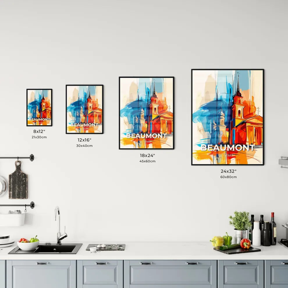Vibrant Beaumont, Texas Kitchen Art