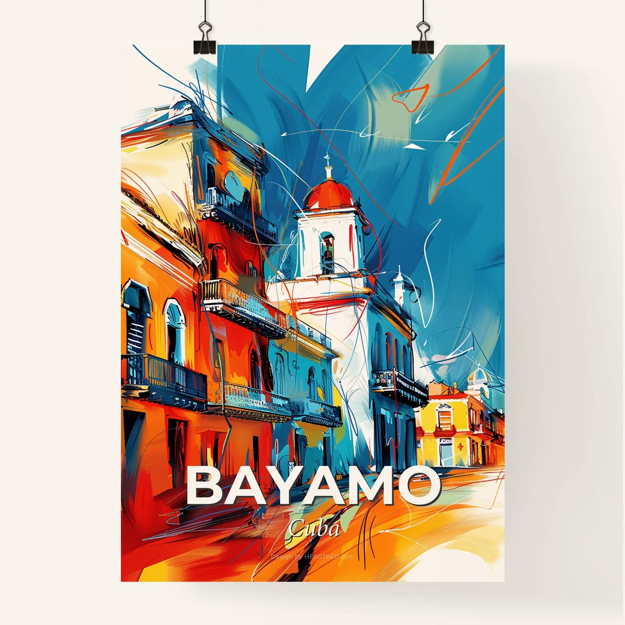 Vibrant Bayamo, Cuba Poster