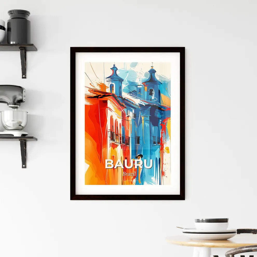 Vibrant Bauru, Brazil Framed Print