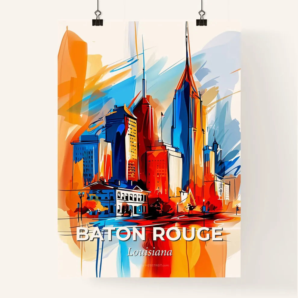 Vibrant Baton Rouge, Louisiana Poster
