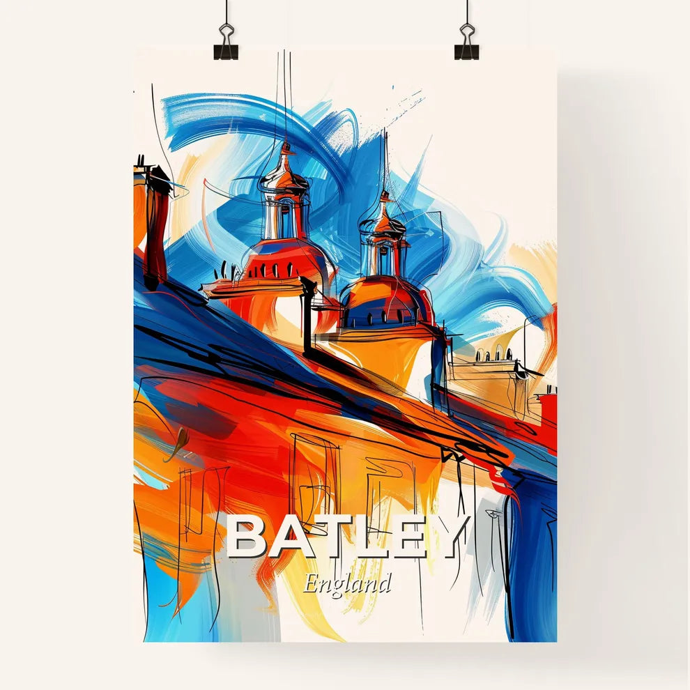Vibrant Batley, England Poster