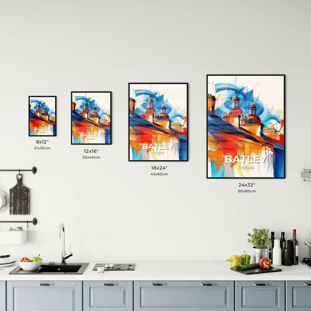 Vibrant Batley, England Kitchen Art
