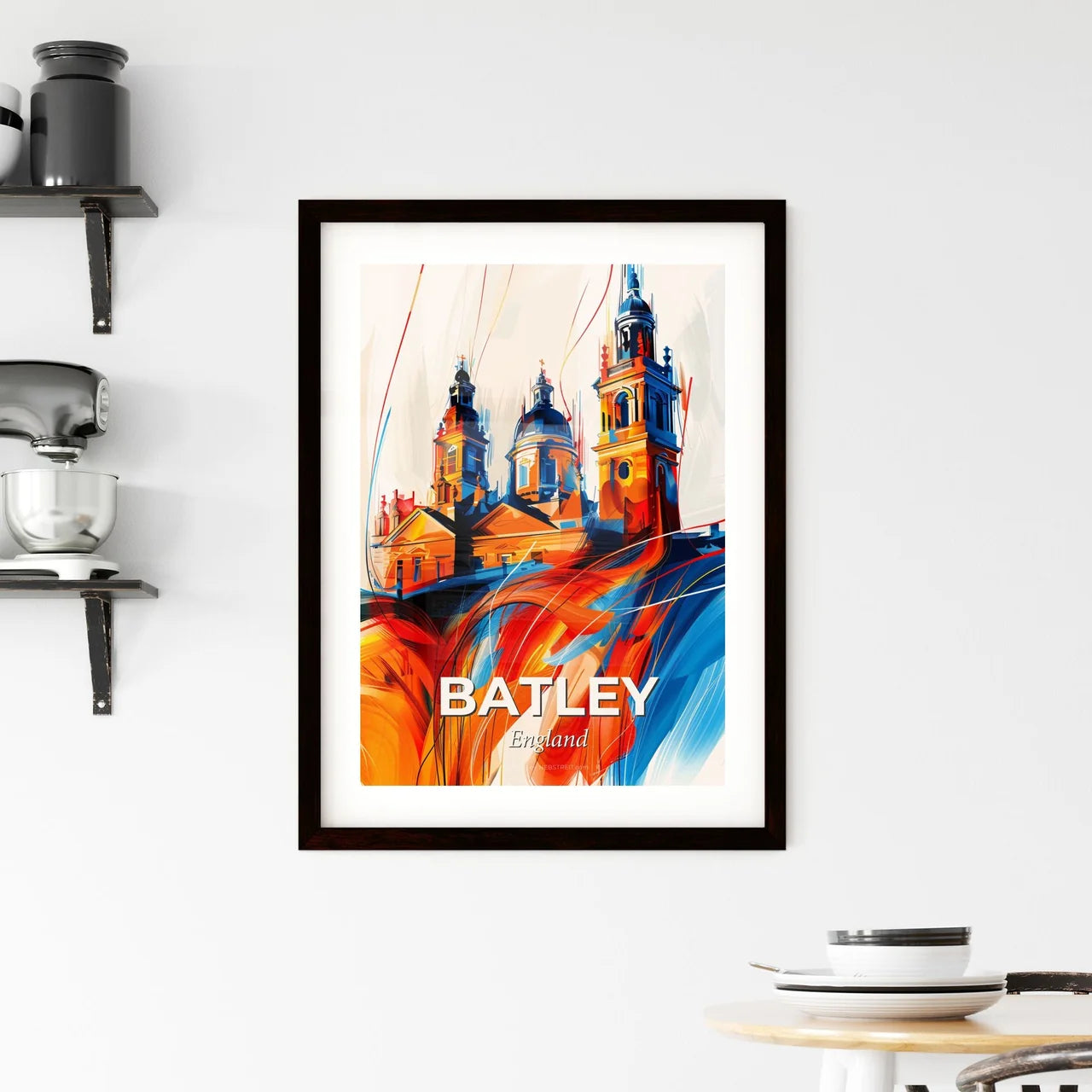 Vibrant Batley, England Framed Print
