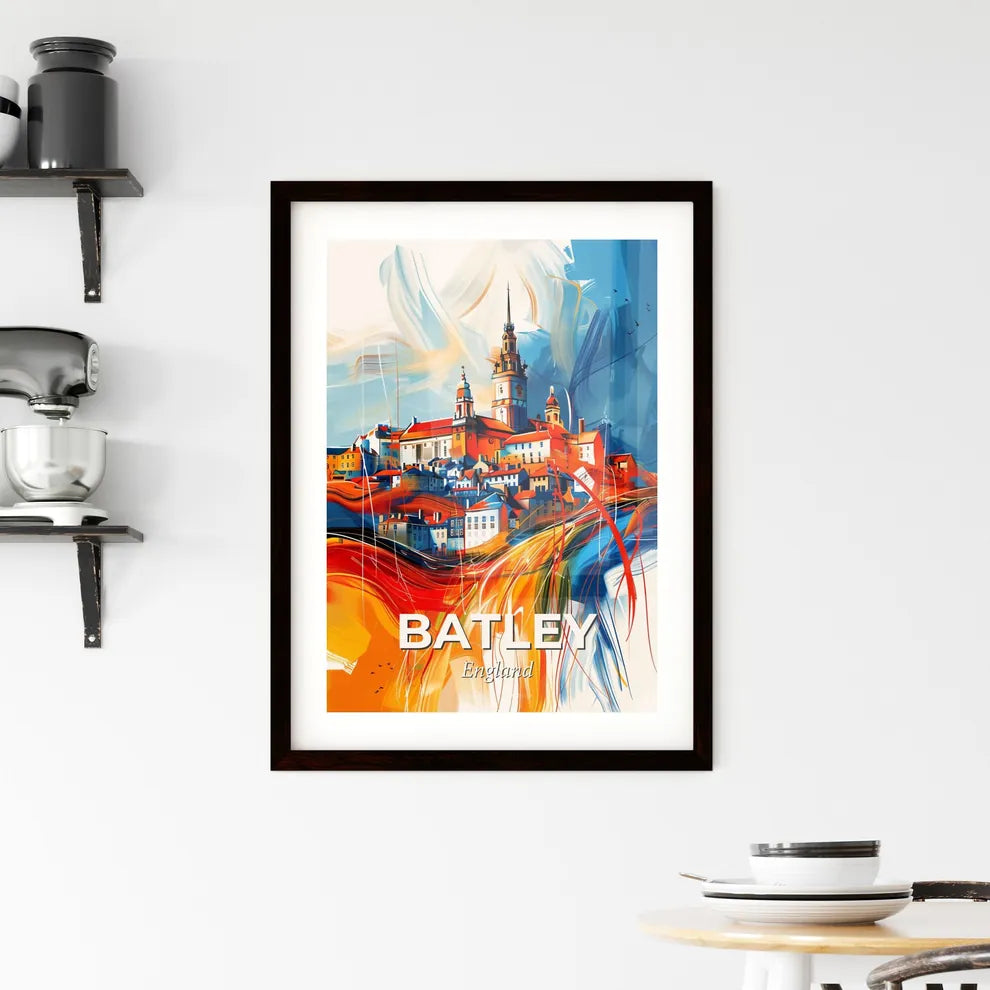 Vibrant Batley, England Framed Print