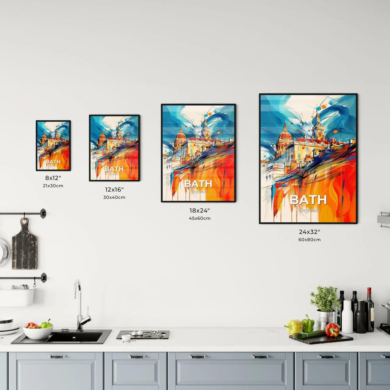 Vibrant Bath, England Kitchen Art