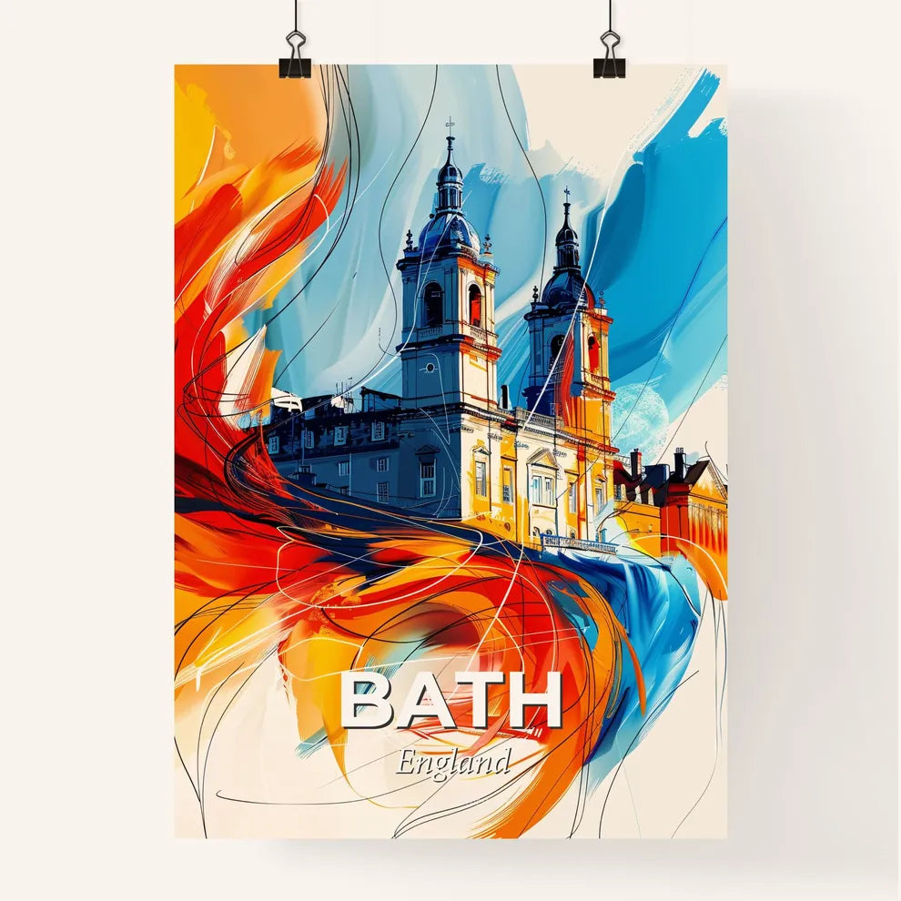 Vibrant Bath, England Poster