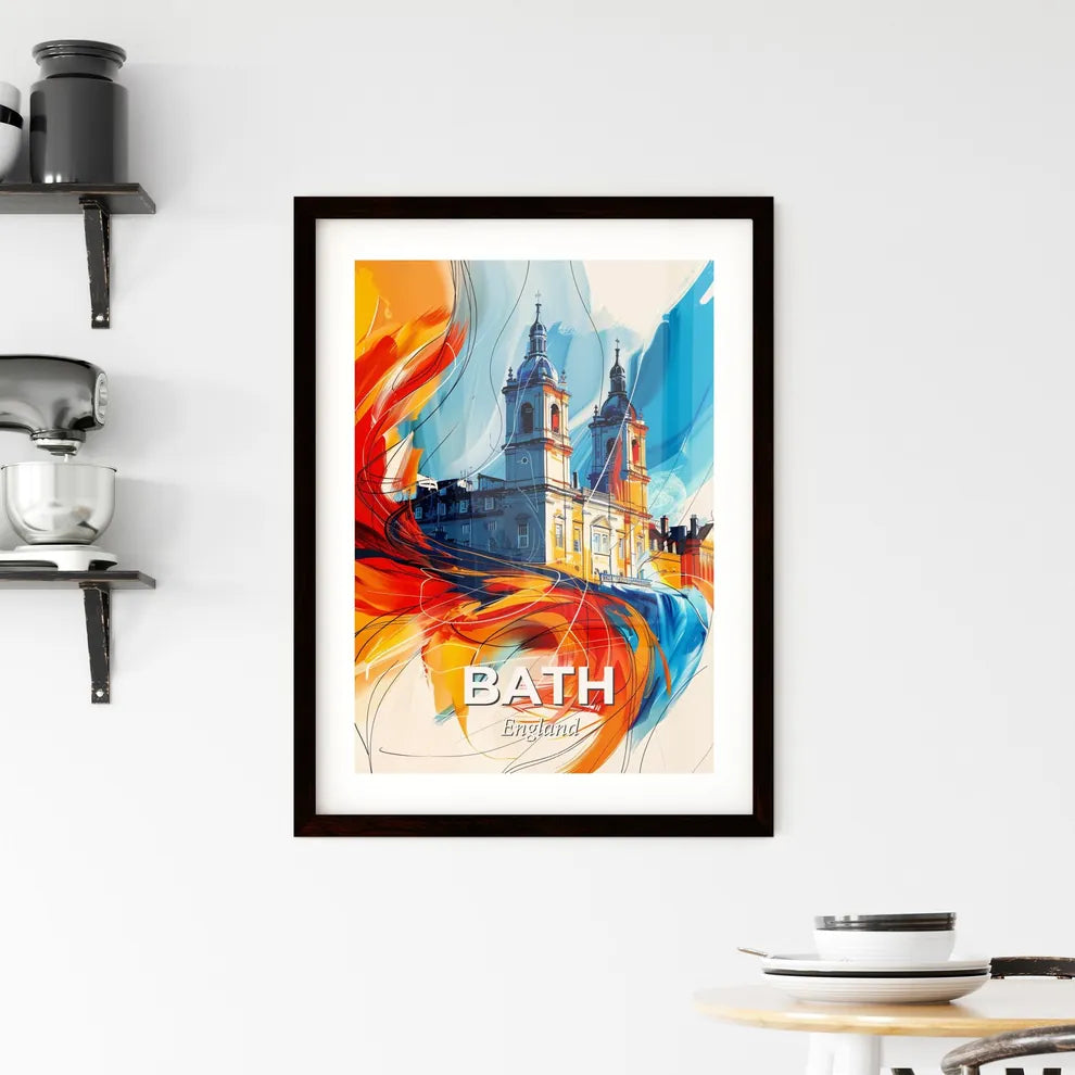 Vibrant Bath, England Framed Print