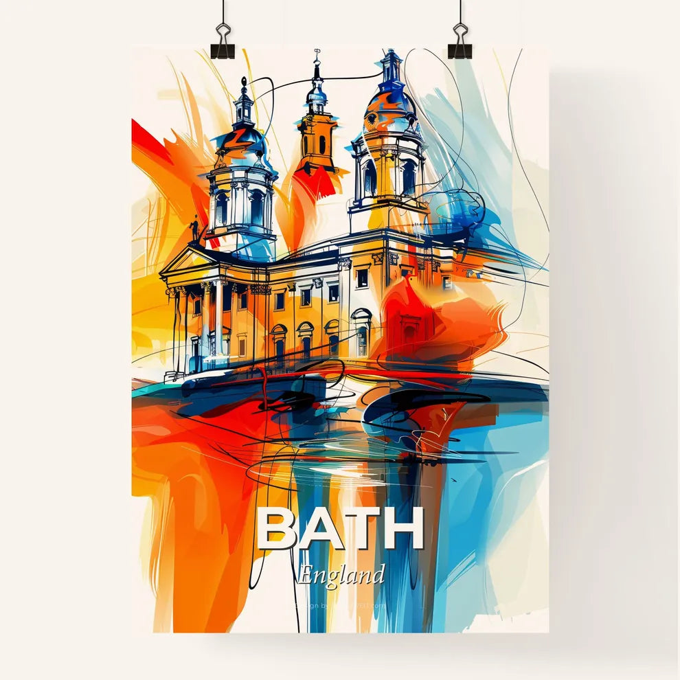 Vibrant Bath, England Poster