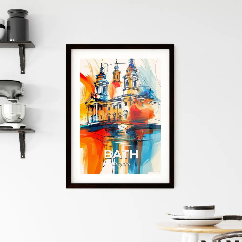 Vibrant Bath, England Framed Print
