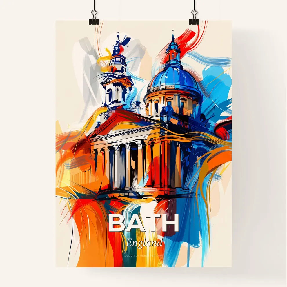 Vibrant Bath, England Poster