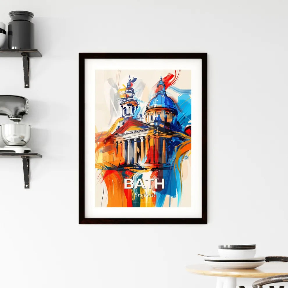 Vibrant Bath, England Framed Print