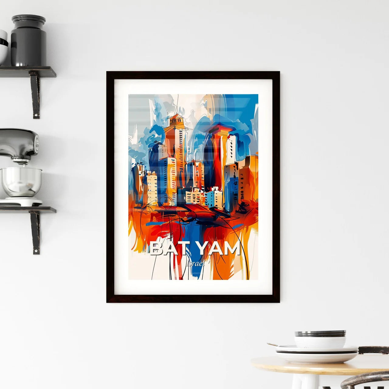 Vibrant Bat Yam, Israel Framed Print