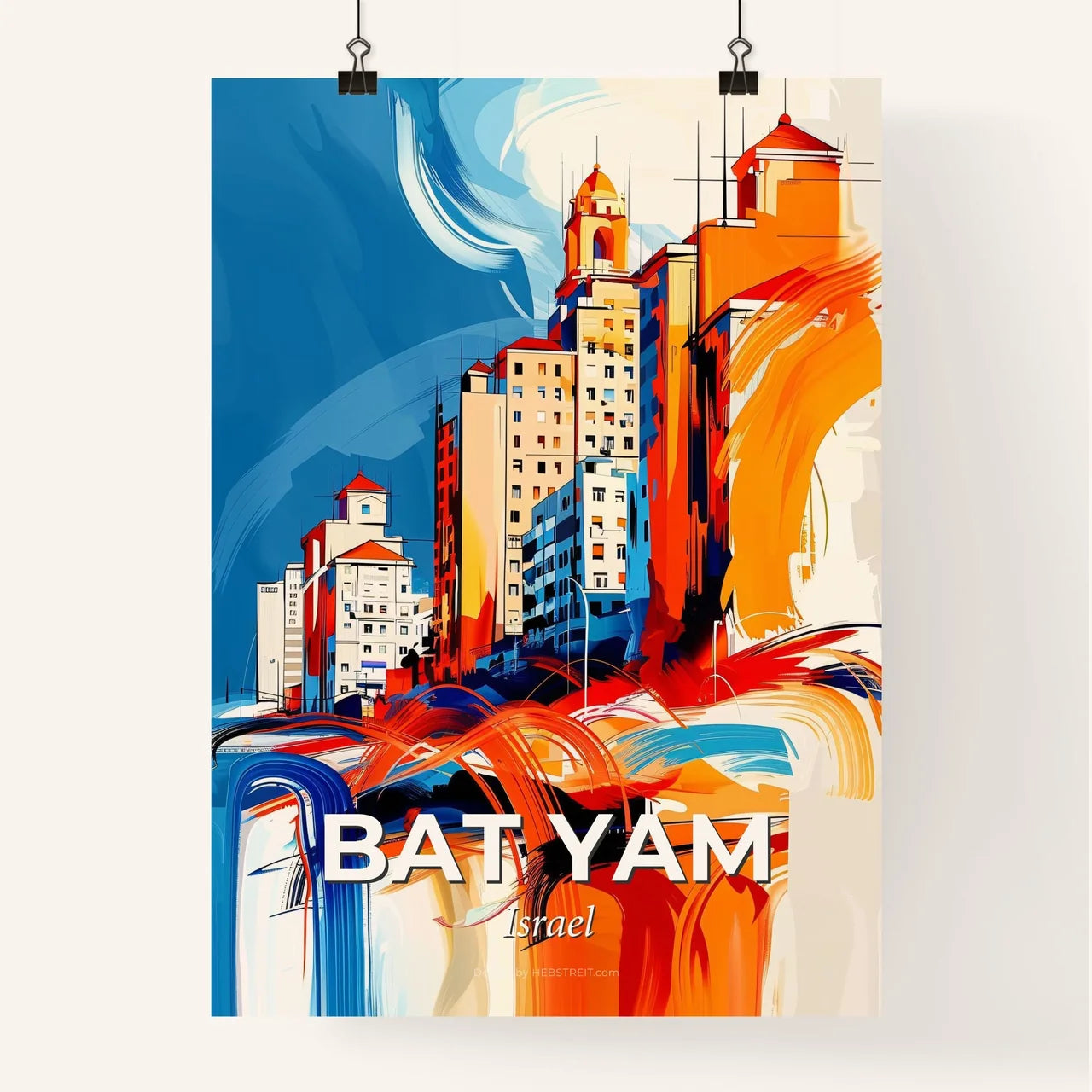 Vibrant Bat Yam, Israel Poster
